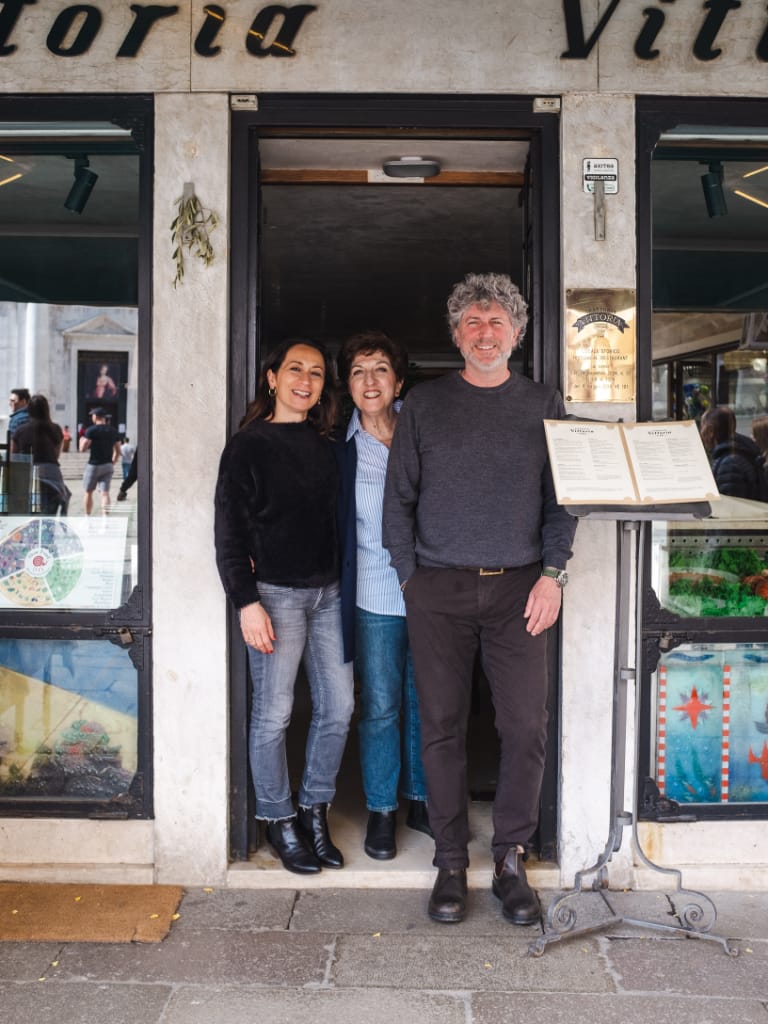 il team di famiglia che guida la sala e la cucina